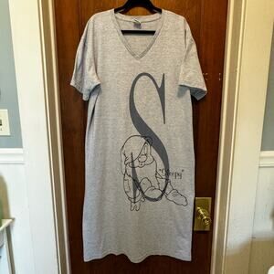 The Disney Catalog Sleepy Dwarf Women's Night Shirt Gown XXL‎ 2X Snow White